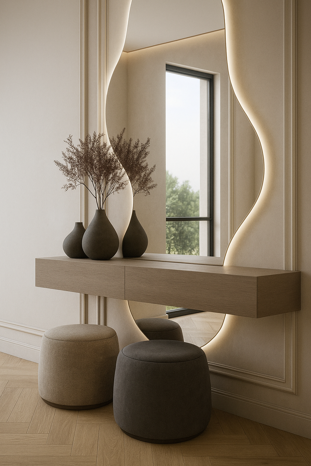 Lustro Ścienne LED "Chmurka" CLASSIC