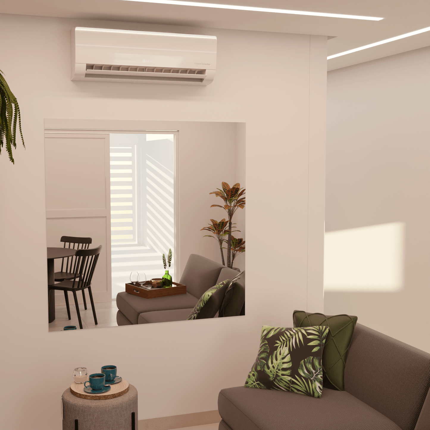 Lustro Ścienne Kwadratowe CLASSIC - AD-INNOVATION