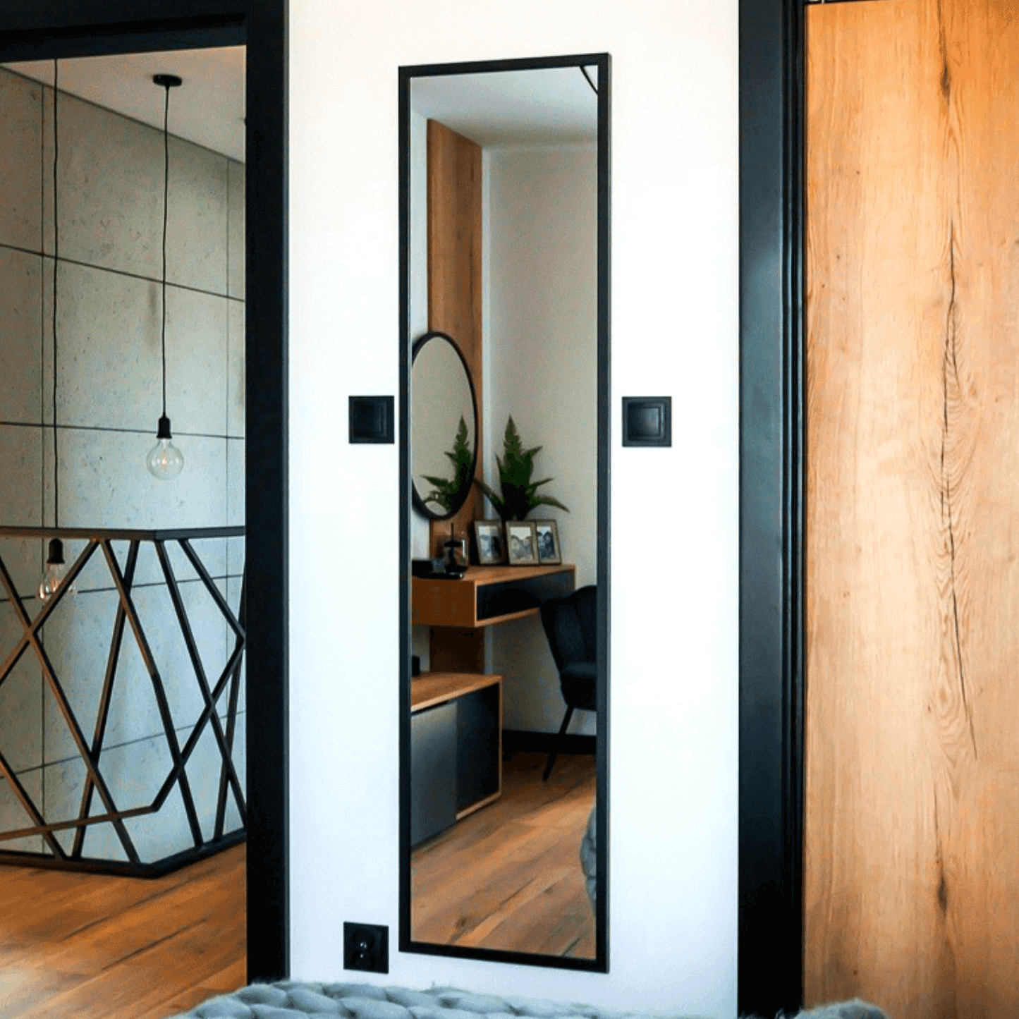 Lustro Ścienne Prostokątne LOFT na Wymiar - AD-INNOVATION