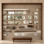 Lustro arkadowe 120x50 cm bez ramy z zawieszkami i kołkami - zdjecie 4