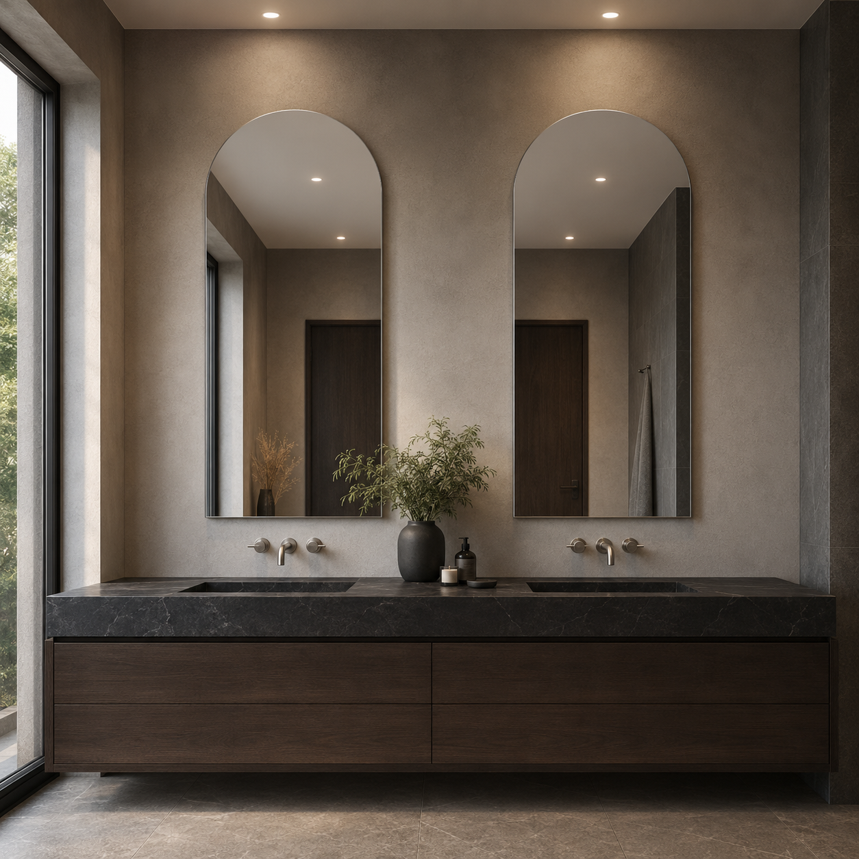 Lustro arkadowe 110x210 cm bez ramy z klejem do luster - zdjecie 4