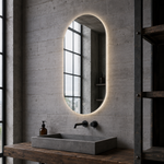 Lustro kapsułowe LED z włącznikiem na ruch 30x70 cm bez ramy - zdjecie 5
