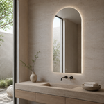 Lustro łukowe LED z włącznikiem na ruch 20x100 cm bez ramy - zdjecie 2