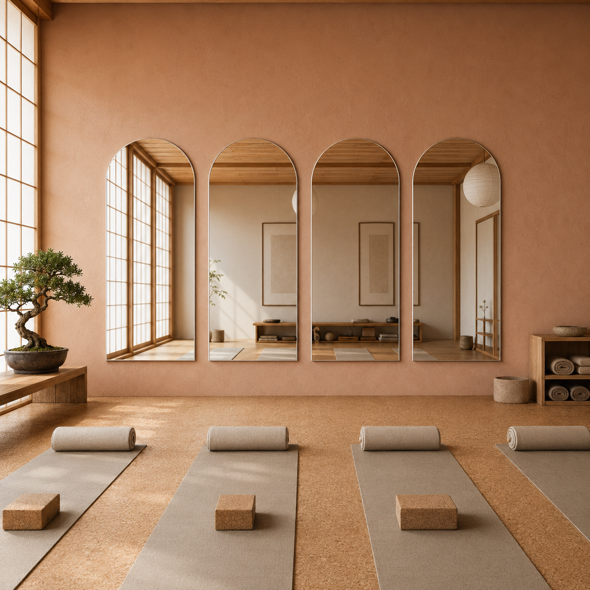 Lustro łukowe 80x100 cm bez ramy bez mocowań - zdjecie 2