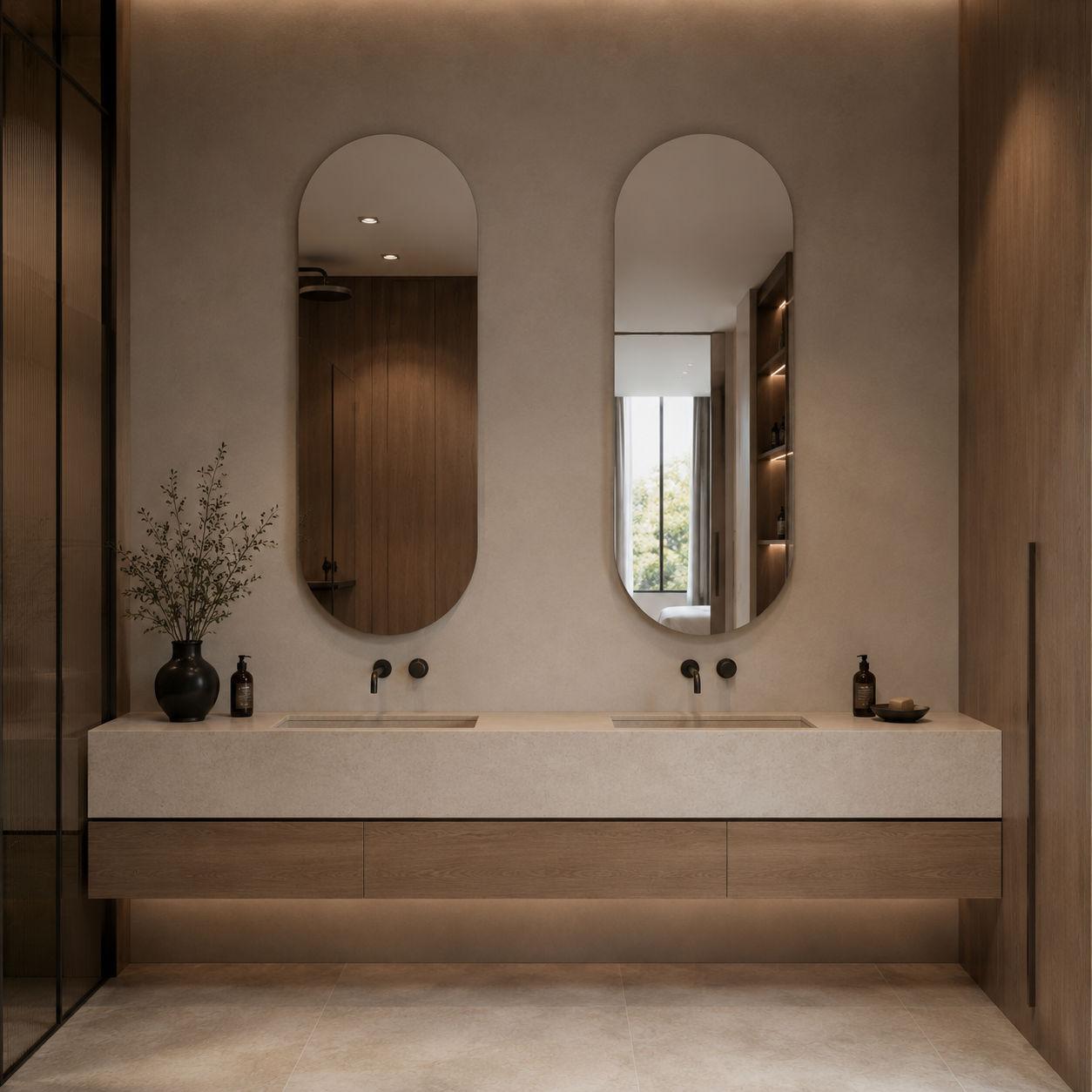 Lustro owalne 100x150 cm bez ramy - zdjecie 5