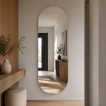 Lustro owalne 30x80 cm bez ramy - zdjecie 4