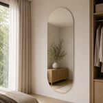 Lustro owalne 30x80 cm bez ramy - zdjecie 5