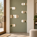 Lustro półowalne 210x60 cm bez ramy bez mocowań - zdjecie 3