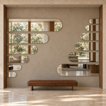 Lustro półowalne 260x80 cm bez ramy z klejem do luster - zdjecie 2