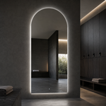 Lustro półowalne LED z włącznikiem na ruch 50x180 cm bez ramy - zdjecie 1