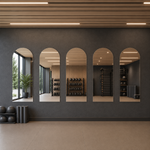 Lustro półowalne 150x190 cm bez ramy bez mocowań - zdjecie 1