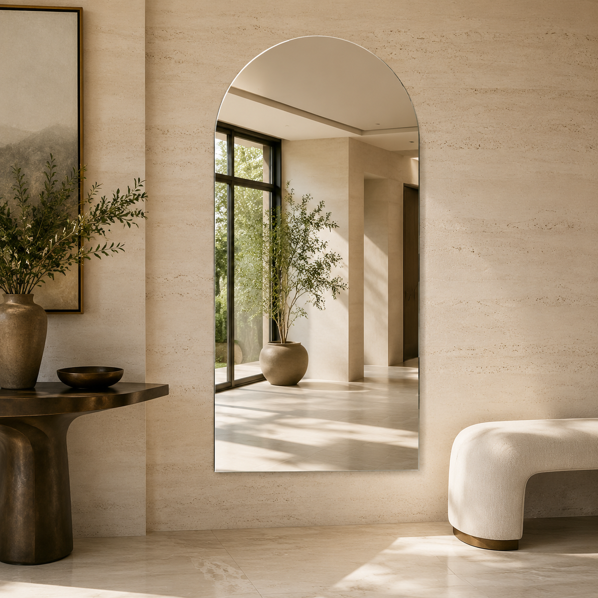 Lustro portalowe 20x50 cm bez ramy bez mocowań - zdjecie 3