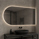 Lustro w kształcie arkady LED z włącznikiem na ruch 160x70 cm bez ramy - zdjecie 1